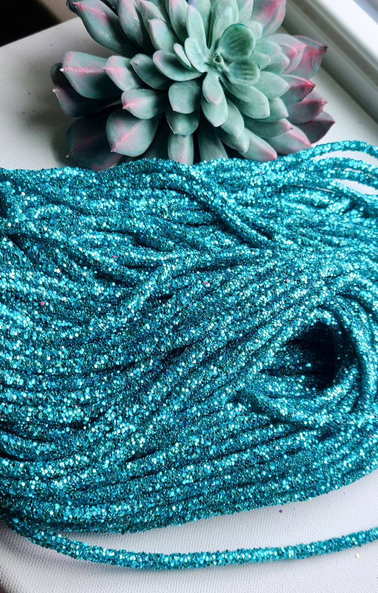 Aqua Glitter rope TheSuccyCrafter