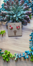 Load image into Gallery viewer, Wooden post teacher earrings