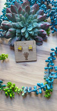 Load image into Gallery viewer, Wooden post teacher earrings