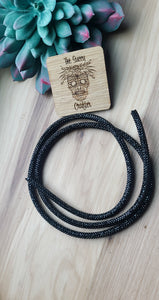 Black Rhinestone rope