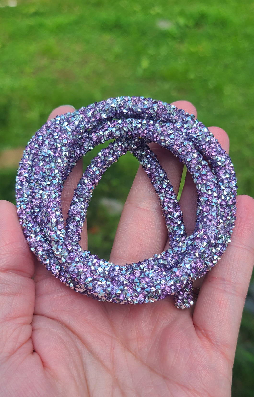 Purple Chunky Rhinestone rope