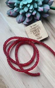 Ruby red chunky Rhinestone rope