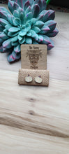 Load image into Gallery viewer, Wooden painted post earrings