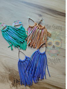 Iridescent mettalic fringe