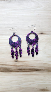 Black and purple lace Celeste dream catcher