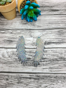 Holo sparkle delilah feather (real leather)