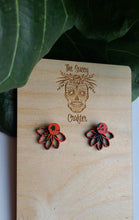 Load image into Gallery viewer, Wooden lotus ear jackets