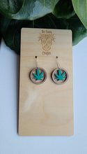 Load image into Gallery viewer, Hemp/marijuana leaf earrings