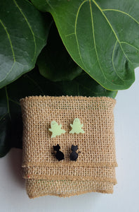 Ghosts and black cat acrylic studs