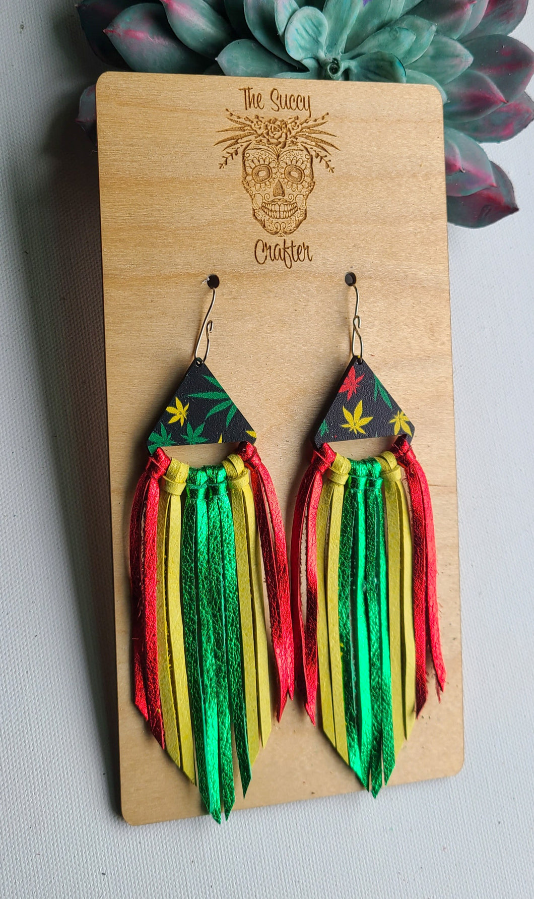 420 red, yellow and green fringe
