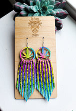 Load image into Gallery viewer, 420 fringe with rainbow printed wood