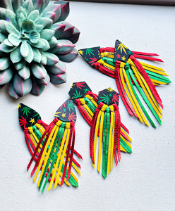 420 red, yellow and green fringe