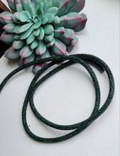 Load image into Gallery viewer, Forest Green Rhinestone rope