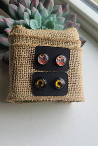 Sunflower stud earrings