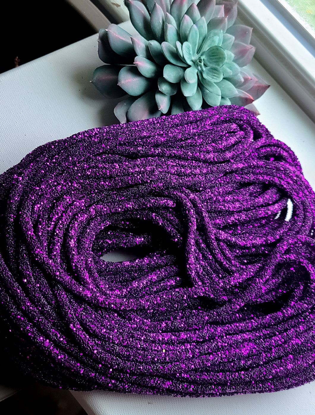 Deep Purple Glitter rope