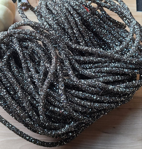 Charcoal Chunky Rhinestone rope