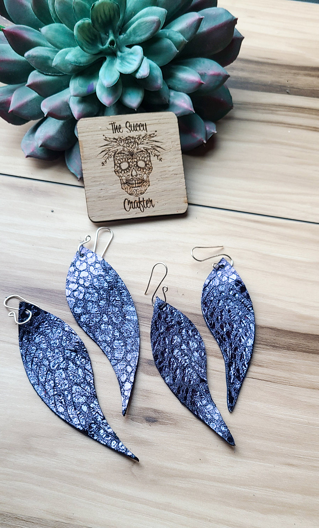 Midnight blue leopard maven (faux)