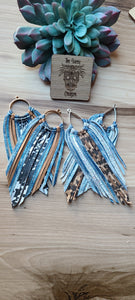 Everyday denim and print fringe