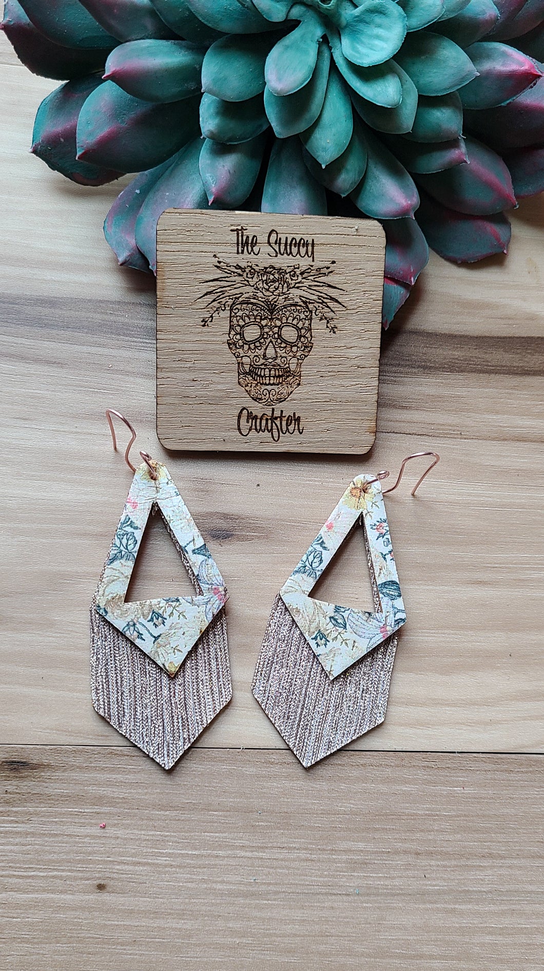 Floral open triangle