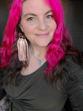 Load image into Gallery viewer, Rose gold butterfly fringe