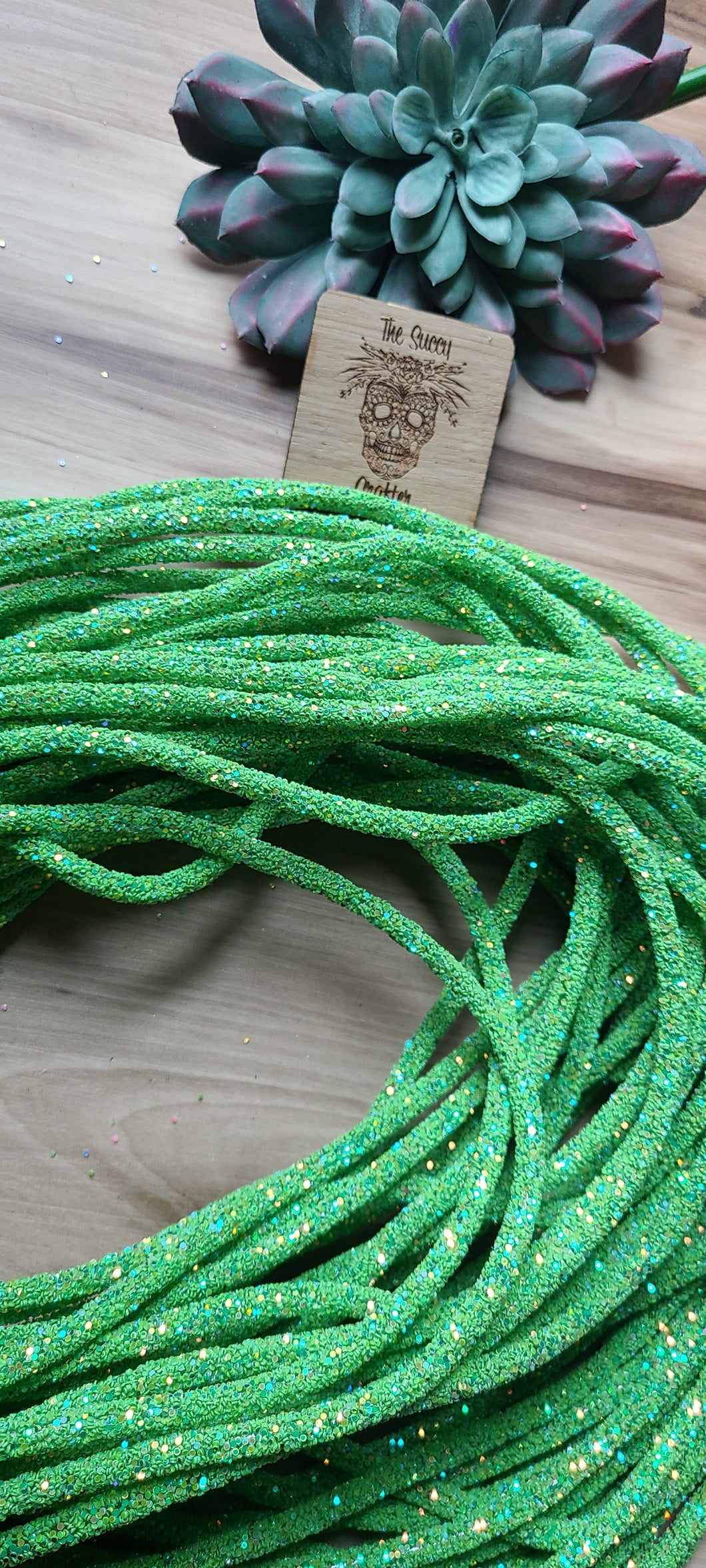 Spring Green Glitter rope
