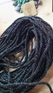 Black chunky Rhinestone rope
