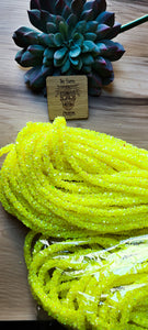 Neon yellow super Chunky Rhinestone rope