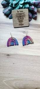 Wooden leopard rainbow