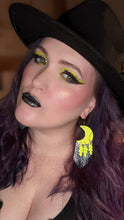 Load image into Gallery viewer, Navy sparkle and neon yellow Moon dreamers