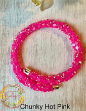 Load image into Gallery viewer, Chunky Hot pink super Chunky Rhinestone rope
